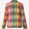 Emily In Paris S3 Lily Collins Multicolor Check Blazer