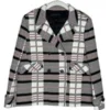 Emily In Paris S3 Lily Collins Wool Check Jacket