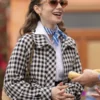 Emily-In-Paris-S4-Lily-Collins-Black-Plaid-Jacket