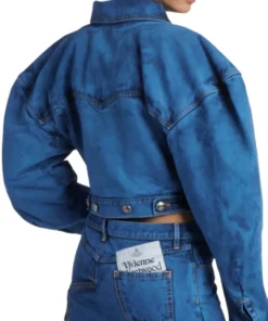 Emily In Paris S4 Lily Denim Cropped Jacket Back