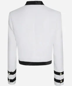 Emily In Paris Season 02 Camille White Cotton Jacket