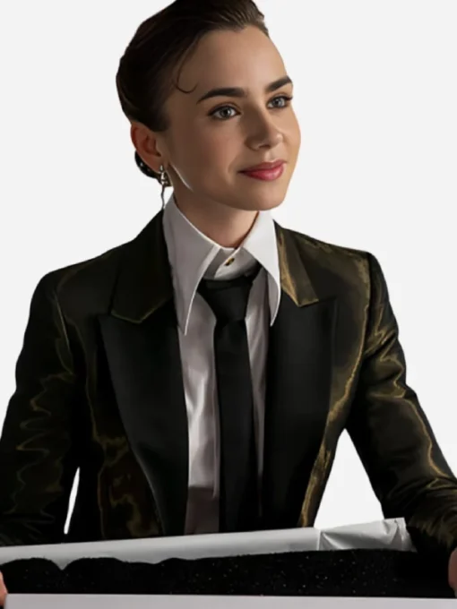 Emily In Paris Season 04 Lily Collins Black Blazer