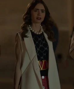 Emily In Paris Season 2 White Vest