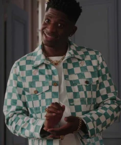 Emily In Paris Season 3 Julien Checkered Jacket