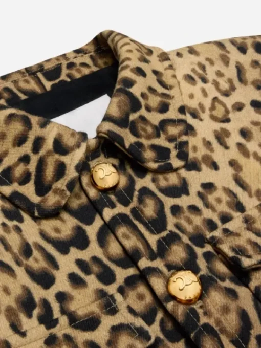 Emily In Paris Season 4 Camille Leopard Trucker Jacket