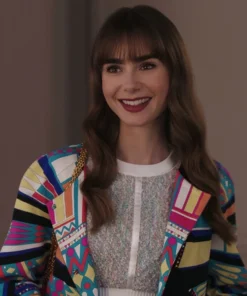 Emily in Paris S03 Lily Collins Pop Art Blazer