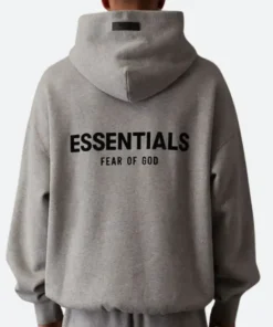 Essentials Dark Oatmeal Hoodie