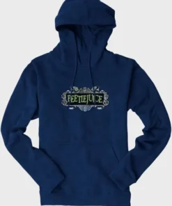 Halloween Beetlejuice Navy Blue Hoodie