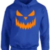 Halloween Pumpkin Blue Face Hoodie