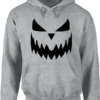 Halloween Pumpkin Grey Face Hoodie