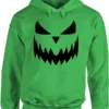 Halloween Pumpkin Kerry Green Face Hoodie