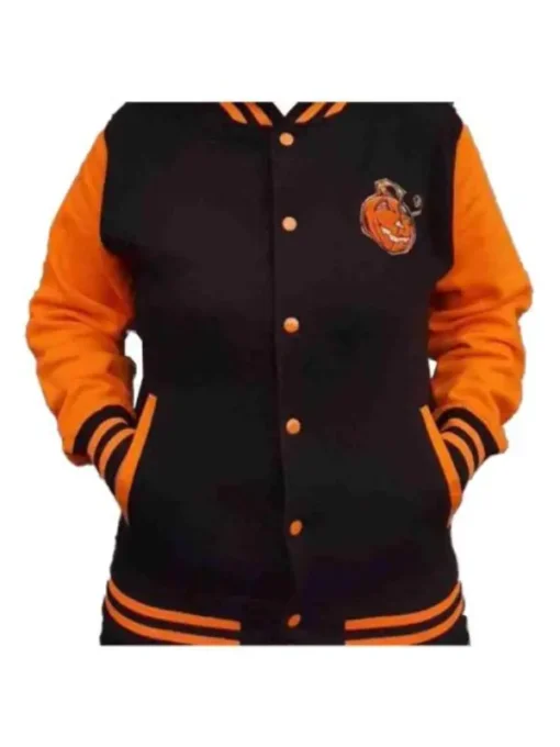 Halloween Pumpkin Patch Varsity Jacket