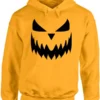 Halloween Pumpkin Yellow Face Hoodie