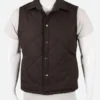 John Dutton Brown Quilted Yellowstone Vest