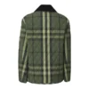 Kate Middleton Checked Quilted Green Jacket