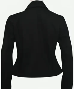 Lily Collins Emily In Paris HBA Cropped Jacket Back