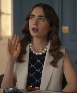 Lily Collins Emily In Paris S02 Vest