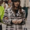 Lily Collins Emily In Paris S03 Wool Check Jacket