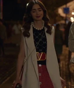 Lily Collins Emily In Paris Season 2 Vest