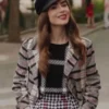 Lily Collins Emily In Paris Season 3 Wool Jacket