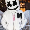 Marshmello White Bomber Jacket