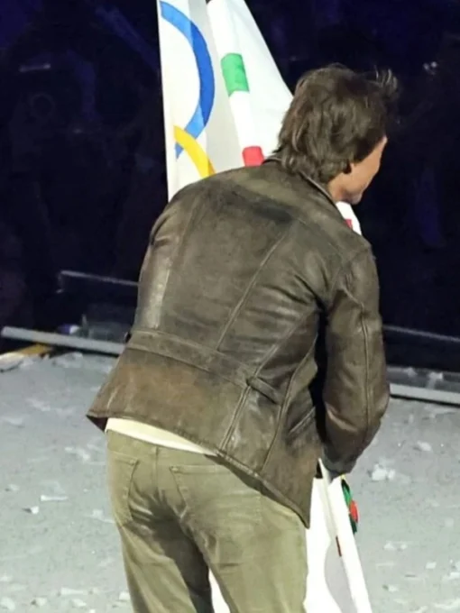 Olympic Closing Ceremony Tom Cruise Leather Jacket