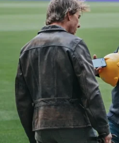 Paris Olympic 2024 Closing Ceremony Tom Cruise Leather Jacket