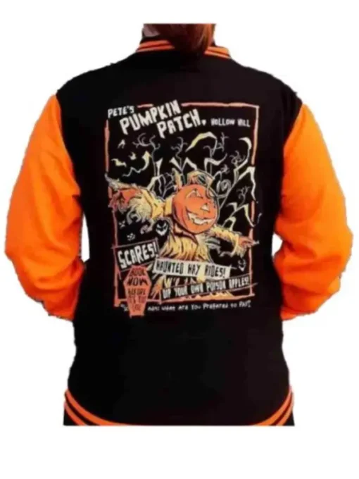 Pumpkin Patch Halloween Varsity Jacket