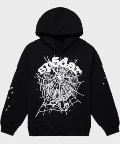 Sp5der OG Black Web Hoodie