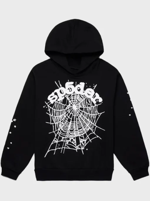 Sp5der OG Black Web Hoodie