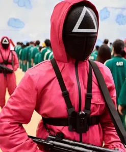TV Series Squid Game Season 02 Guard Pink Jumpsuit