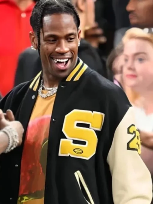 Travis Scott Paris Olympics 2024 Varsity Jacket