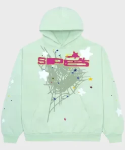 Trendy Unisex Sp5der SP5 Mint 2024 Hoodie