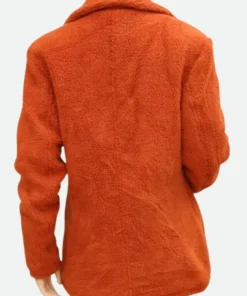 Yellowstone Beth Dutton Orange Coat Back