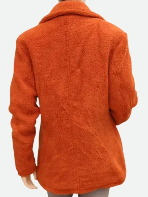 Yellowstone Beth Dutton Orange Coat Back