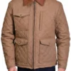 Yellowstone John Dutton Brown Quilted Jacket