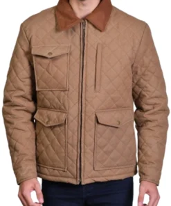 Yellowstone John Dutton Brown Quilted Jacket