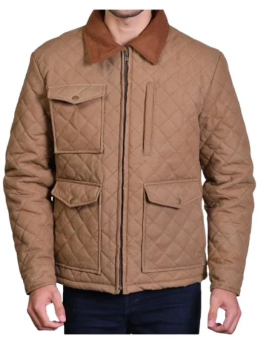 Yellowstone John Dutton Brown Quilted Jacket