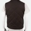 Yellowstone John Dutton Brown Quilted Vest Back