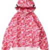 Bape Pink Shark Hoodie