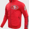 Bayley San Francisco 49ers Zip Up Track Jacket