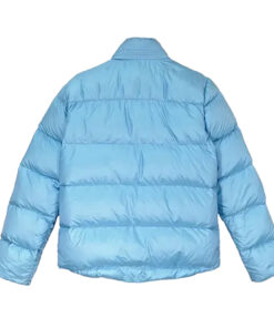 Chrome Hearts Puffer Light Blue Jacket Back