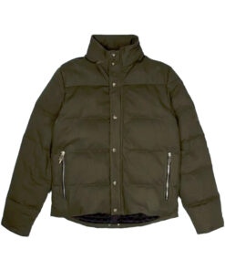 Chrome Hearts Puffer Olive Green Jacket