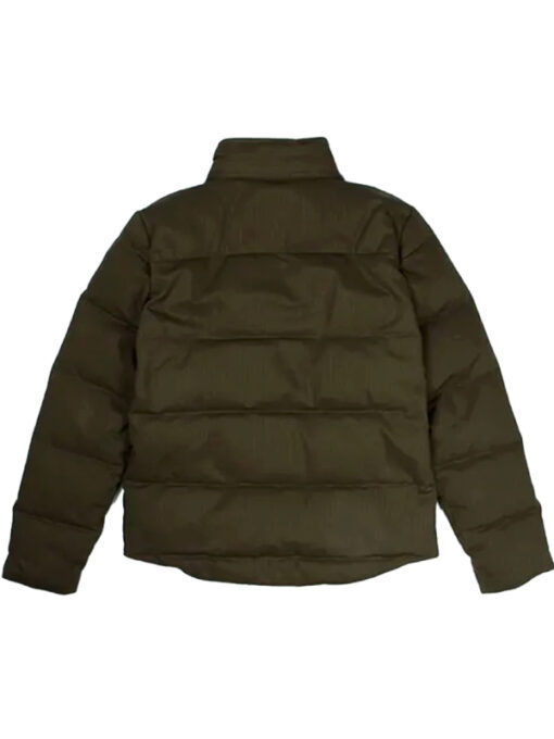 Chrome Hearts Puffer Olive Green Jacket Back