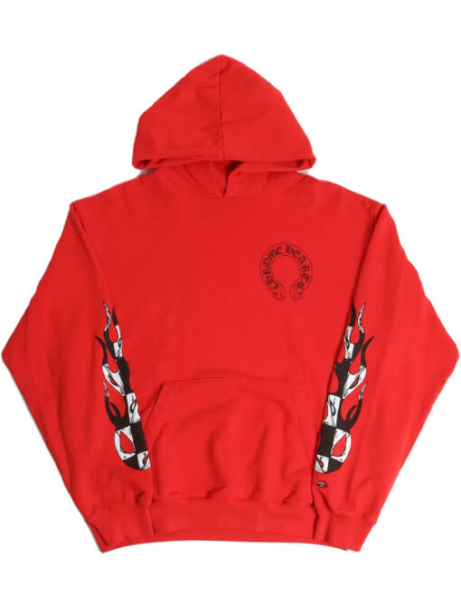 Chrome Hearts Red Hoodie Back