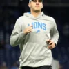 Detroit Lions Jared Goff Hoodie Grey