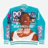 Dont Be a Menace Blue Varsity Jacket Back