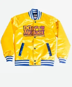 Dont Be a Menace Yellow Varsity Jacket