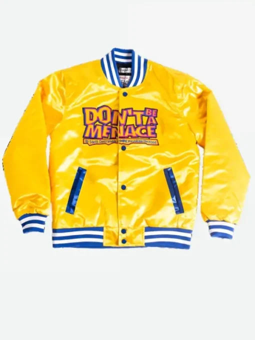 Dont Be a Menace Yellow Varsity Jacket