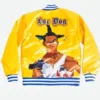 Dont Be a Menace Yellow Varsity Jacket Back